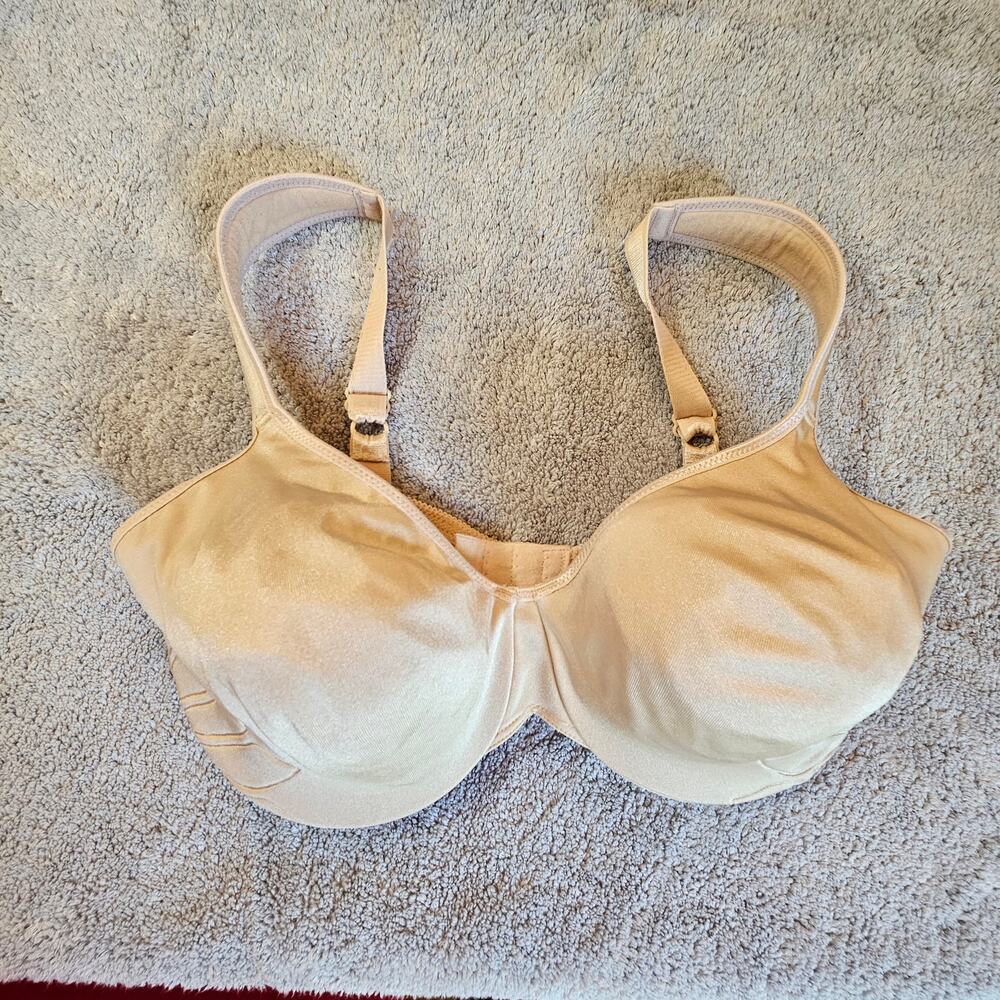 Bali 3353 Underwire Full Coverage Bra Women's 36DD Nude Beige Comfort Straps